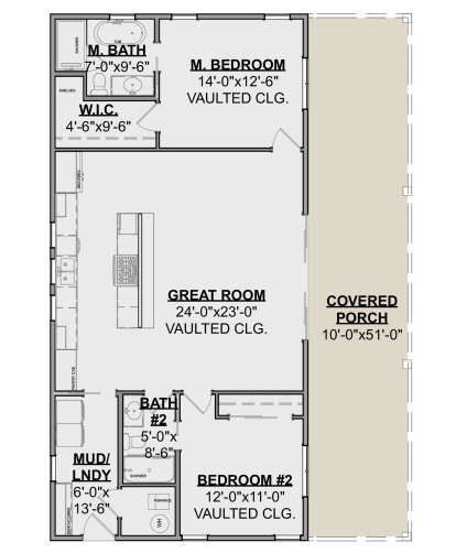 Main Floor  for House Plan #1462-00100
