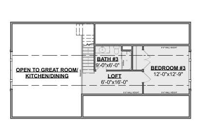Second Floor for House Plan #1462-00101