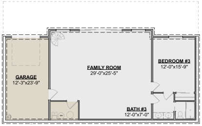 Basement for House Plan #1462-00102