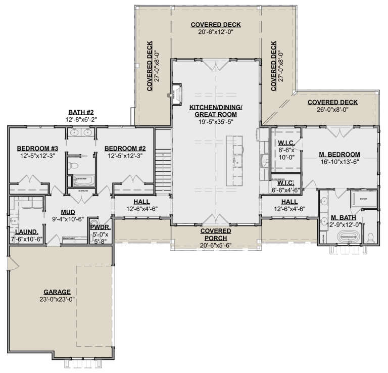 House Plan House Plan #30594 Drawing 1