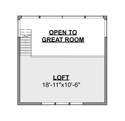 Loft for House Plan #1462-00105