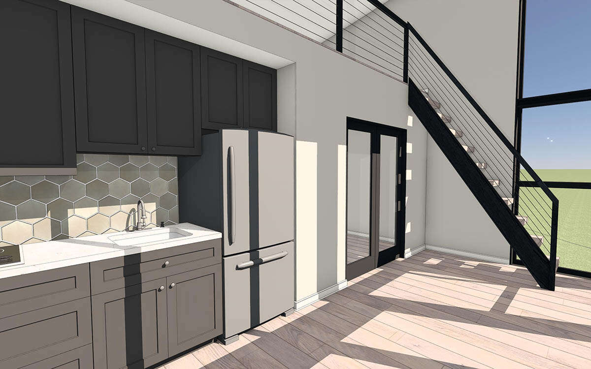 Modern Plan - 620 Square Feet, 1 Bedroom, 1 Bathroom | Floor Plan #1462 ...