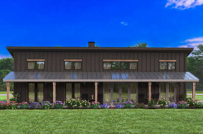 Modern House Plan #1462-00106 Elevation Photo