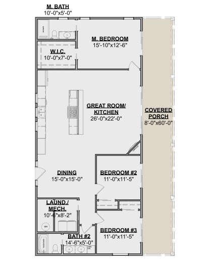Main Floor  for House Plan #1462-00106