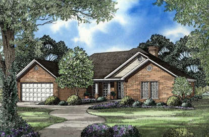 Country House Plan #110-00104 Elevation Photo