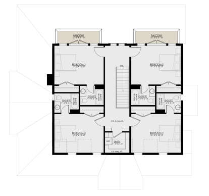 Second Floor for House Plan #8937-00019