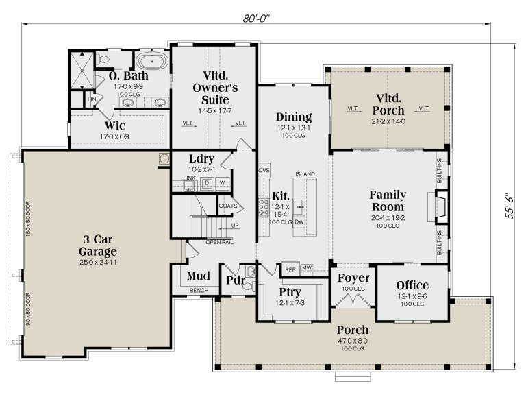 House Plan House Plan #30608 Drawing 1