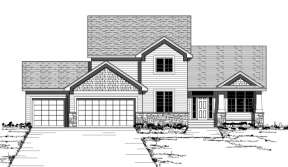 Traditional House Plan #098-00085 Elevation Photo