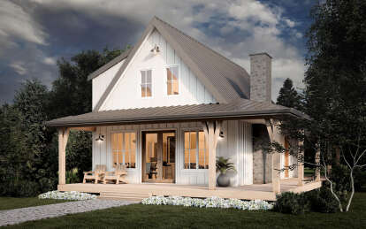 Modern Farmhouse House Plan #8937-00025 Elevation Photo