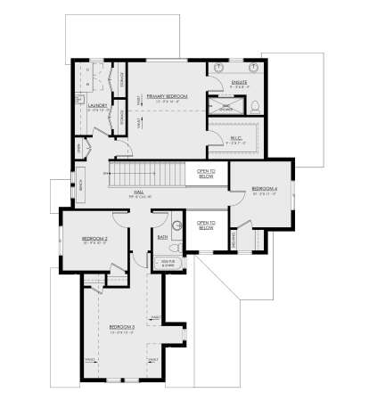 Second Floor for House Plan #8937-00026