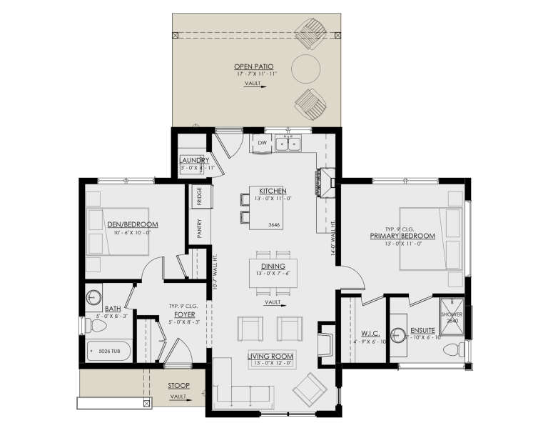 House Plan House Plan #30612 Drawing 1