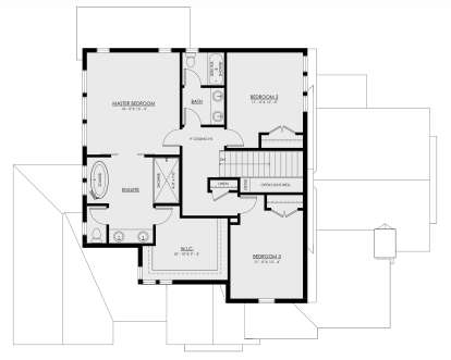 Second Floor for House Plan #8937-00030