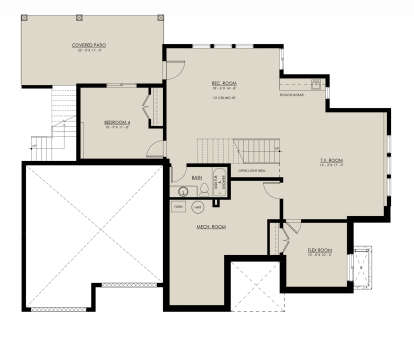 Basement for House Plan #8937-00030