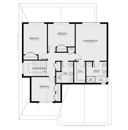 Second Floor for House Plan #8937-00033