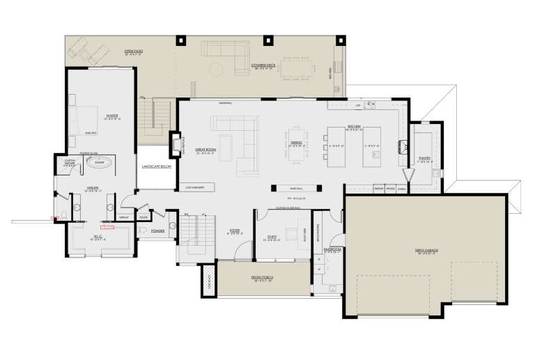 House Plan House Plan #30620 Drawing 1