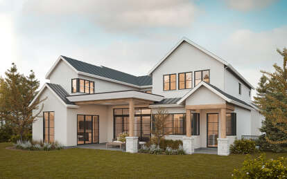 Modern Transitional House Plan #8937-00036 Elevation Photo