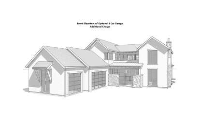 Modern Transitional House Plan #8937-00036 Elevation Photo