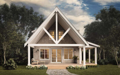 Cottage House Plan #8937-00037 Elevation Photo