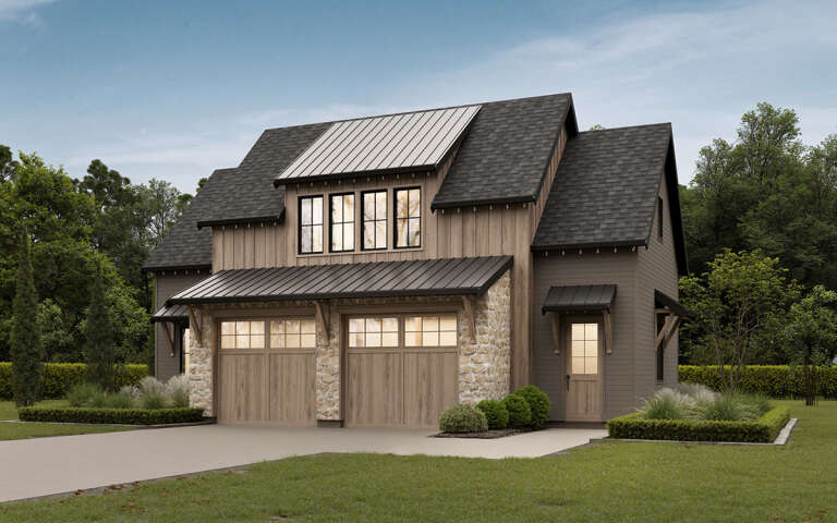 House Plan House Plan #30623 Angled Front Elevation