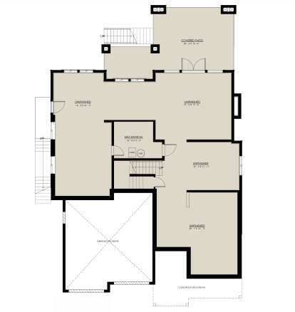 Basement for House Plan #8937-00039