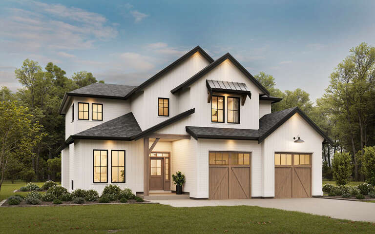 House Plan House Plan #30625 Angled Front Elevation