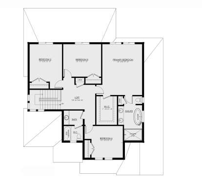 Second Floor for House Plan #8937-00040