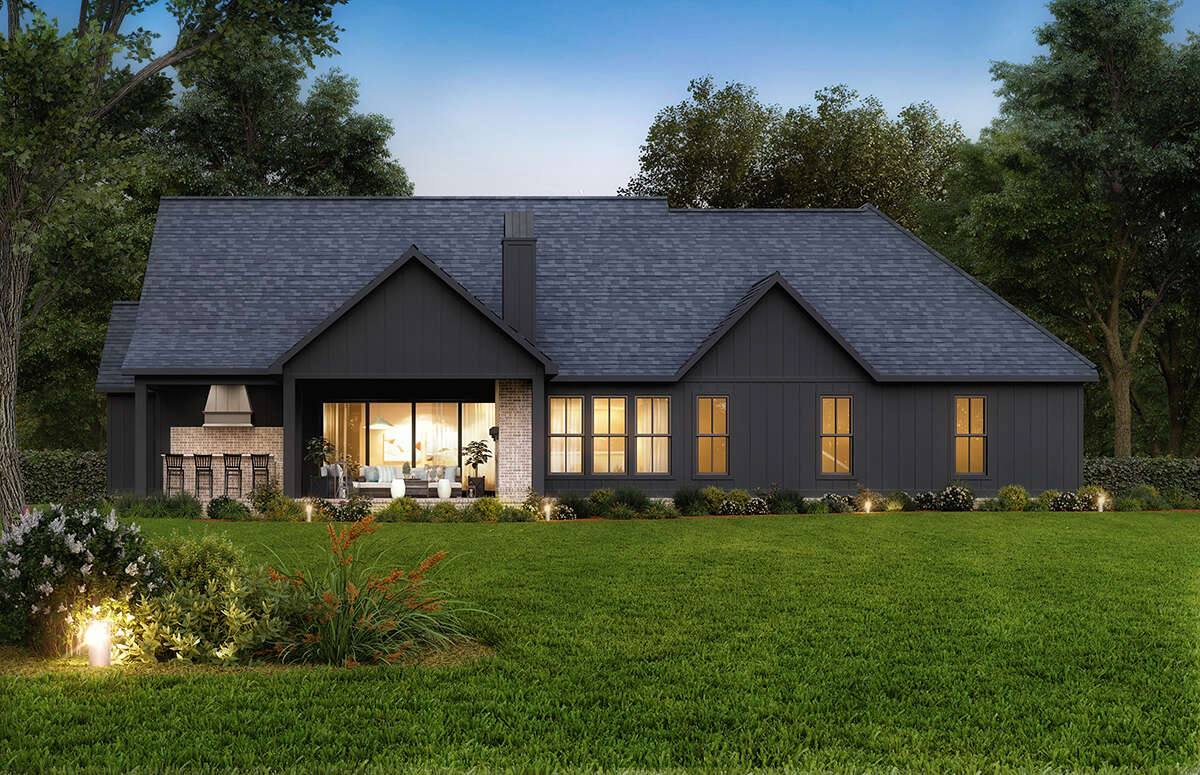 Modern Farmhouse Plan: 2,578 Square Feet, 4 Bedrooms, 2.5