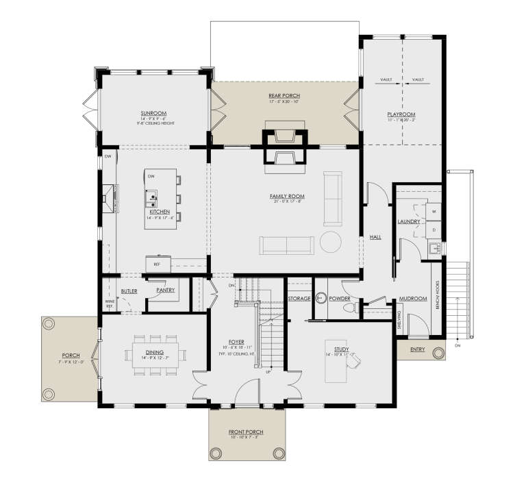 House Plan House Plan #30627 Drawing 1