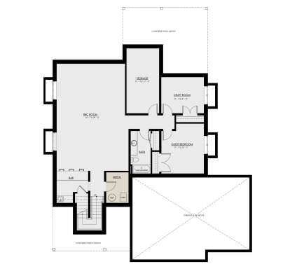 Basement for House Plan #8937-00042
