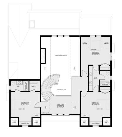 Second Floor for House Plan #8937-00044
