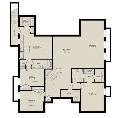 Basement for House Plan #8937-00044