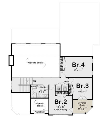 Second Floor for House Plan #963-00886