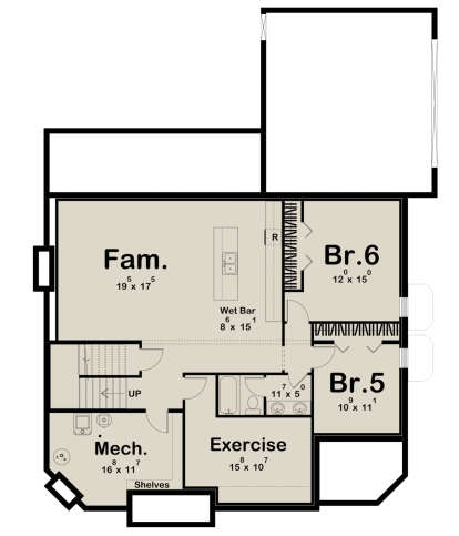 Basement for House Plan #963-00886