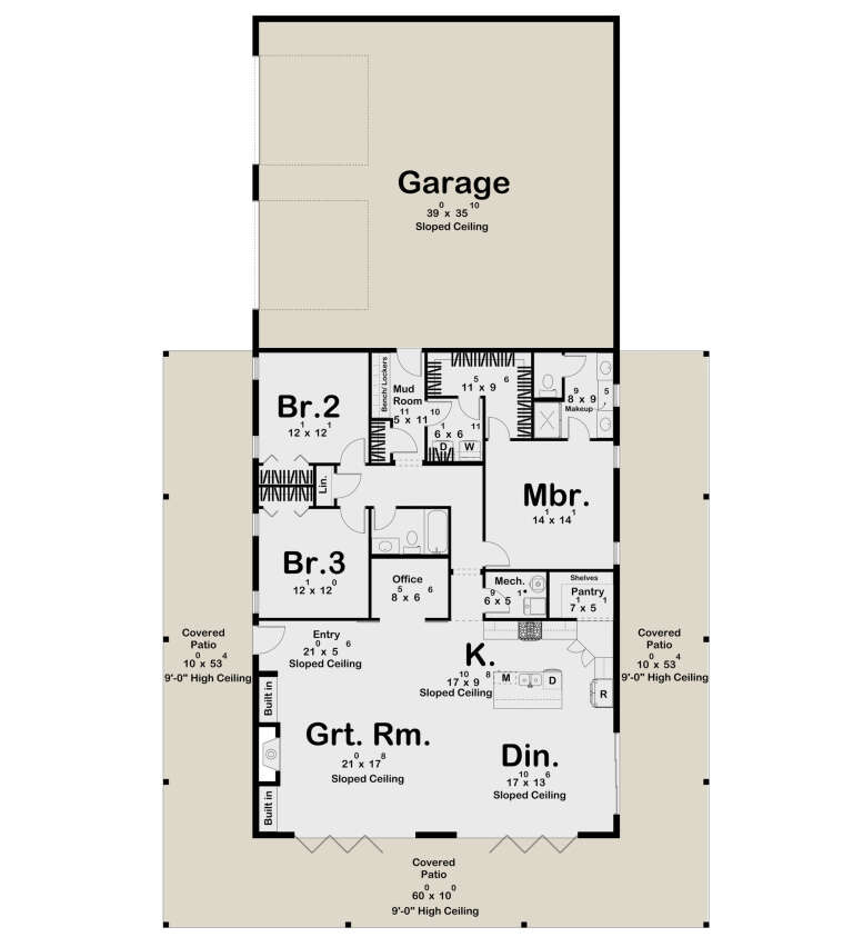 House Plan House Plan #30637 Drawing 1