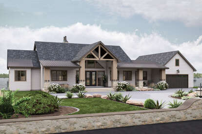 Craftsman House Plan #963-00889 Elevation Photo