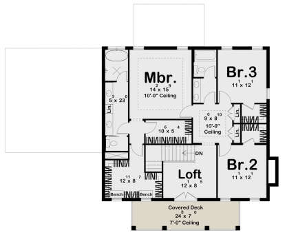 Second Floor for House Plan #963-00890