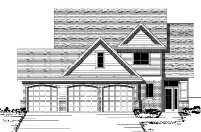 Traditional House Plan #098-00088 Elevation Photo
