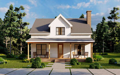 Cottage House Plan #7568-00024 Elevation Photo