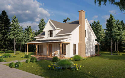 Cottage House Plan #7568-00024 Elevation Photo