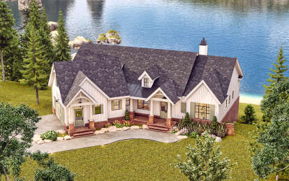 Craftsman House Plan #4195-00074 Elevation Photo