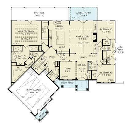 Main Floor  for House Plan #4195-00074