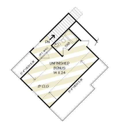 Bonus Room for House Plan #4195-00074