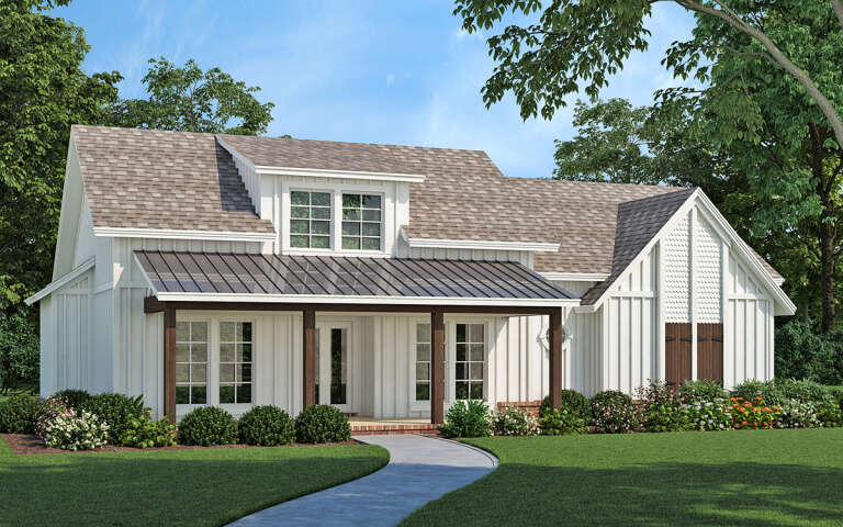 House Plan House Plan #30644 Angled Front Elevation