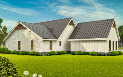 Modern Farmhouse House Plan #4195-00075 Elevation Photo