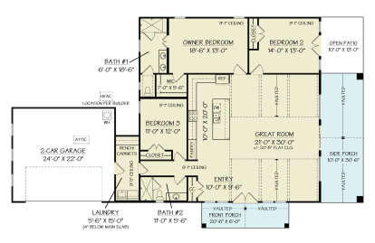 Main Floor  for House Plan #4195-00075