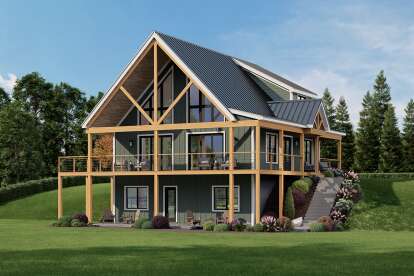 Mountain House Plan #940-00989 Elevation Photo