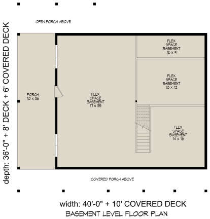 Basement for House Plan #940-00989