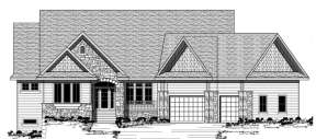 Ranch House Plan #098-00089 Elevation Photo