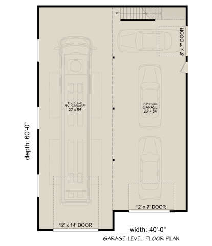 Garage Floor for House Plan #940-00991