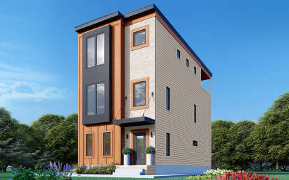 Modern House Plan #940-00992 Elevation Photo